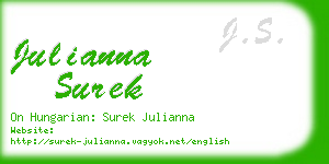 julianna surek business card